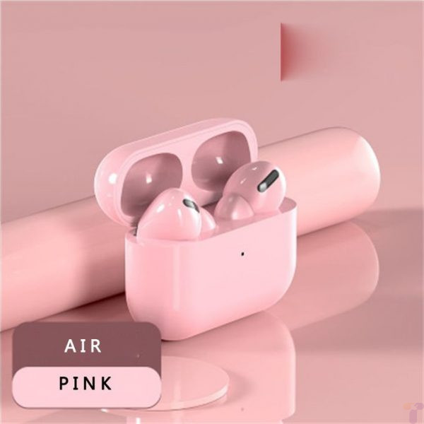 TWS Airpods Pro With Noise Cancellation, Bluetooth Connection for iphone, Android , windows and MacOs Devices - Pink