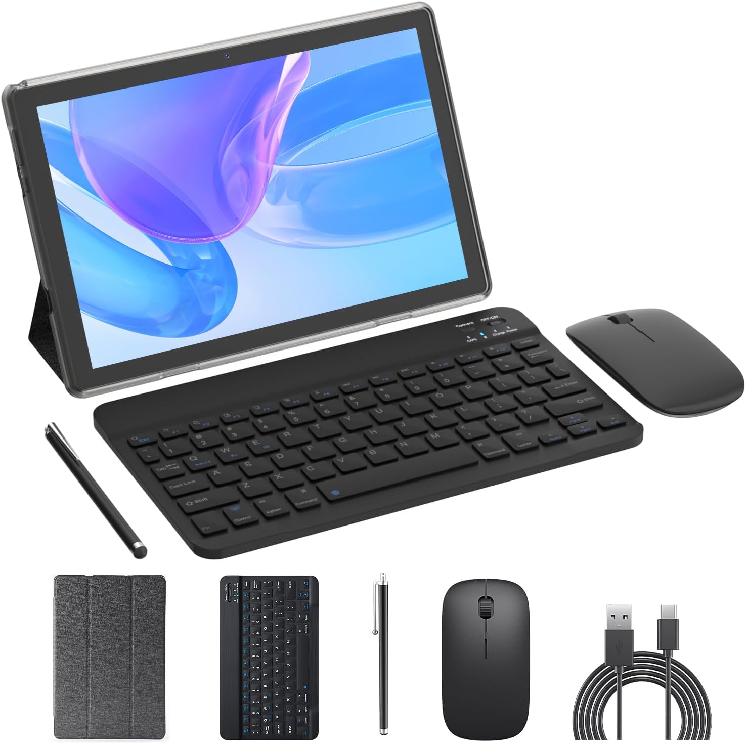1 Discover Note 25 Tablet Powerful Performance Endless Possibilities 1GB RAM 1TB Storage 10 Inch Display Includes Keyboard Mouse & Earbuds - Image 1