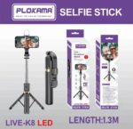 Plokama Live K-8 Selfie Stick Professional Tripod Elevate Your Content Anywhere Anytime  Professional  Broadcast Quality  Extendable and Rotatable Stable Support  Ideal For Live Streams - Image 3