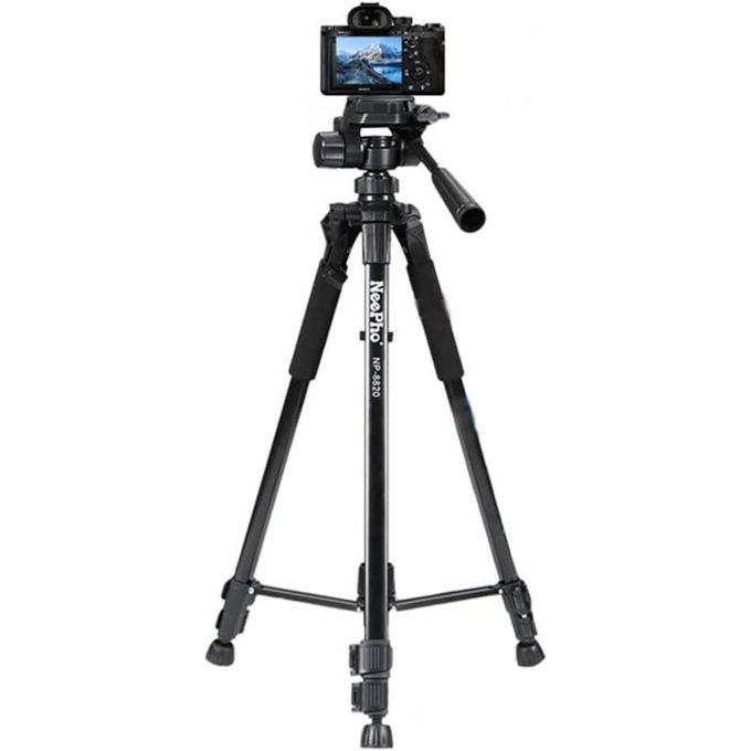 1 Nepho NO-8820 Tripod Steady Shots Every Time Perfect For Cameras And Smartphones Universal Camera And Phone Mount Sturdy And Extendable 360 Rotation Light Weight And Portable - Image 1