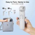 Gimbal Stabilizer For Smartphone M1 Handheld Foldable 3-Axis Gimbal With Tripod Face Tracking Anti Shake Phone Stabilizer Advanced Gyroscope Shake-Free Footage Object Tracking Panoramic Time-Lapse & Slow-Motion For Video Recording Vlogging & Travel - Image 2