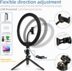 22 Inch LED RingLight Light Up Your Creativity Perfect Lighting For Every Setup Ideal For Content Creators Adjustable Brightness And  Color Temperature Durable Portable Stand Included  Perfect For Youtube, Tiktok - Image 2
