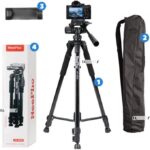 Nepho NO-8820 Tripod Steady Shots Every Time Perfect For Cameras And Smartphones  Universal Camera And Phone Mount  Sturdy And Extendable 360 Rotation Light Weight And Portable - Image 2